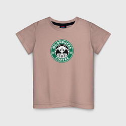Детская футболка Лунное кофе
