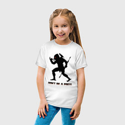Футболка хлопковая детская Космический охотник, цвет: белый — фото 2