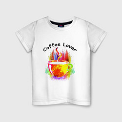 Детская футболка Люблю пить кофе