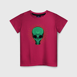 Детская футболка Зелёный марсианин