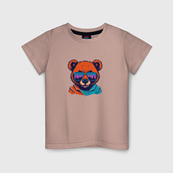 Детская футболка Стильный медвежонок