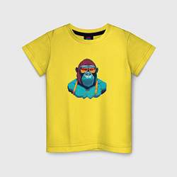 Детская футболка Крутая горилла в очках