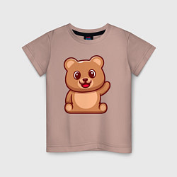 Детская футболка Привет от медвежонка