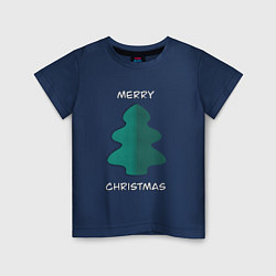 Детская футболка Merry Christmas - Papercut ёлка