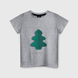 Детская футболка Merry Christmas - Papercut ёлка