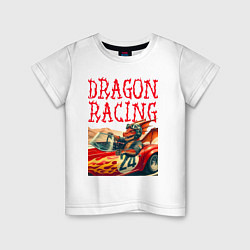 Детская футболка Dragon cool racer - ai art