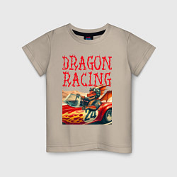 Детская футболка Dragon cool racer - ai art