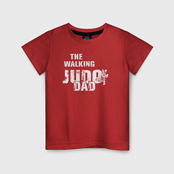 Футболка хлопковая детская The walking judo dad, цвет: красный