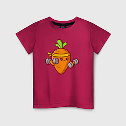 Детская футболка Морковь на спорте