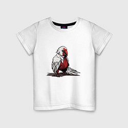 Детская футболка Красный попугай