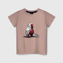 Детская футболка Красный попугай