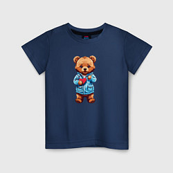 Детская футболка Мишка с сердцем в руках