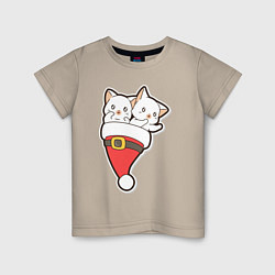 Детская футболка Вдвоем веселее с котиками