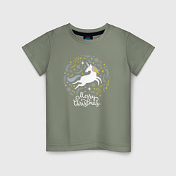 Детская футболка Unicorn christmas