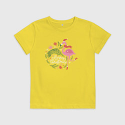 Детская футболка Рождественский фламинго