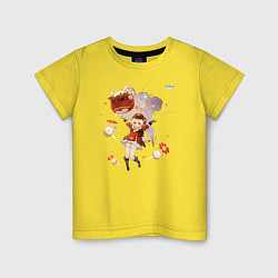 Детская футболка Кли из Геншин Импакт