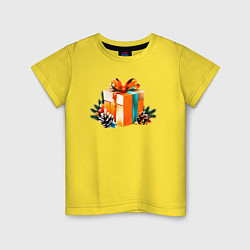 Детская футболка Новогодний подарок сюрприз