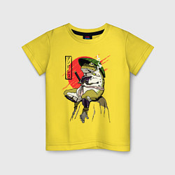 Детская футболка Жаба - самурай