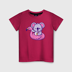 Детская футболка Коала и фламинго