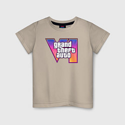 Детская футболка GTA 6 logo