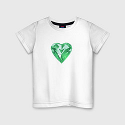 Детская футболка Изумрудное сердце