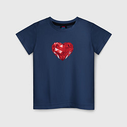 Детская футболка Красное рубиновое сердце