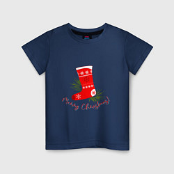 Детская футболка Рождественский сапожок