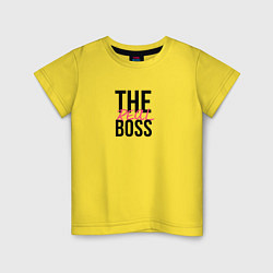 Детская футболка The real boss