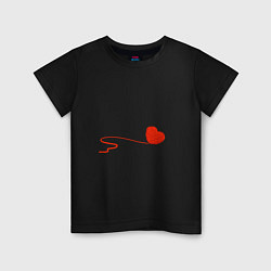 Детская футболка Клубок сердечком