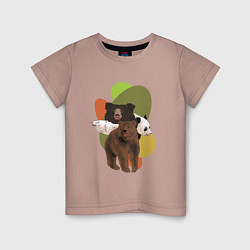 Детская футболка Разновидности медведей