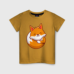 Детская футболка Orange fox