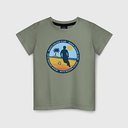Детская футболка Beach soccer club