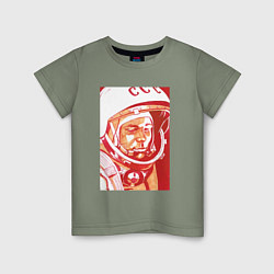 Детская футболка Gagarin in red