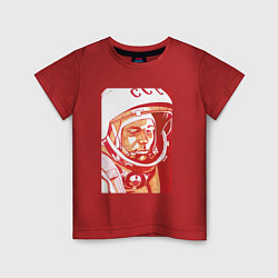 Детская футболка Gagarin in red