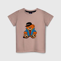 Детская футболка Мишка Марат в куртке