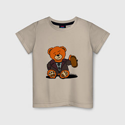 Детская футболка Медведь Кащей с шапкой-ушанкой