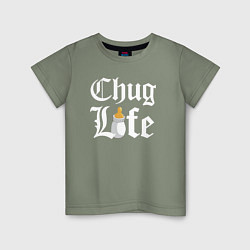Детская футболка Thug life milk