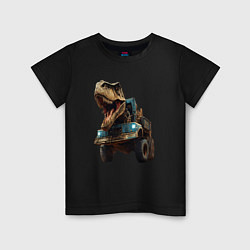 Детская футболка Голова динозавра в тренде