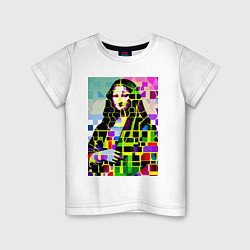 Детская футболка Mona Lisa - mosaic pop art