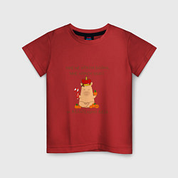 Детская футболка Мем капибара: мне нужен мир