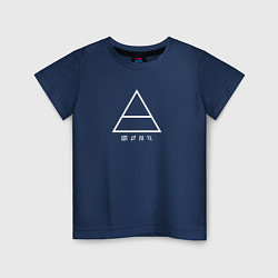 Детская футболка 30 Seconds to mars логотип треугольник
