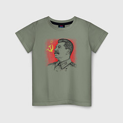 Детская футболка Профиль Сталина СССР