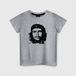 Футболка хлопковая детская Портрет Че Гевары, цвет: меланж