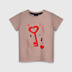 Детская футболка Ключ от сердца