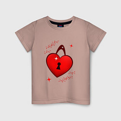 Детская футболка Сердце замок