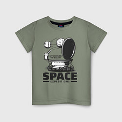 Детская футболка Космическая экспедиция лунохода