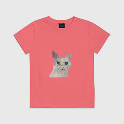 Детская футболка Pixel cat