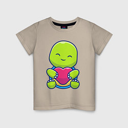 Детская футболка Черепашка с сердцем