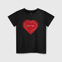 Детская футболка Сердце тонкая геометрия