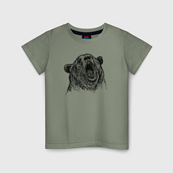 Детская футболка Медведь ревет